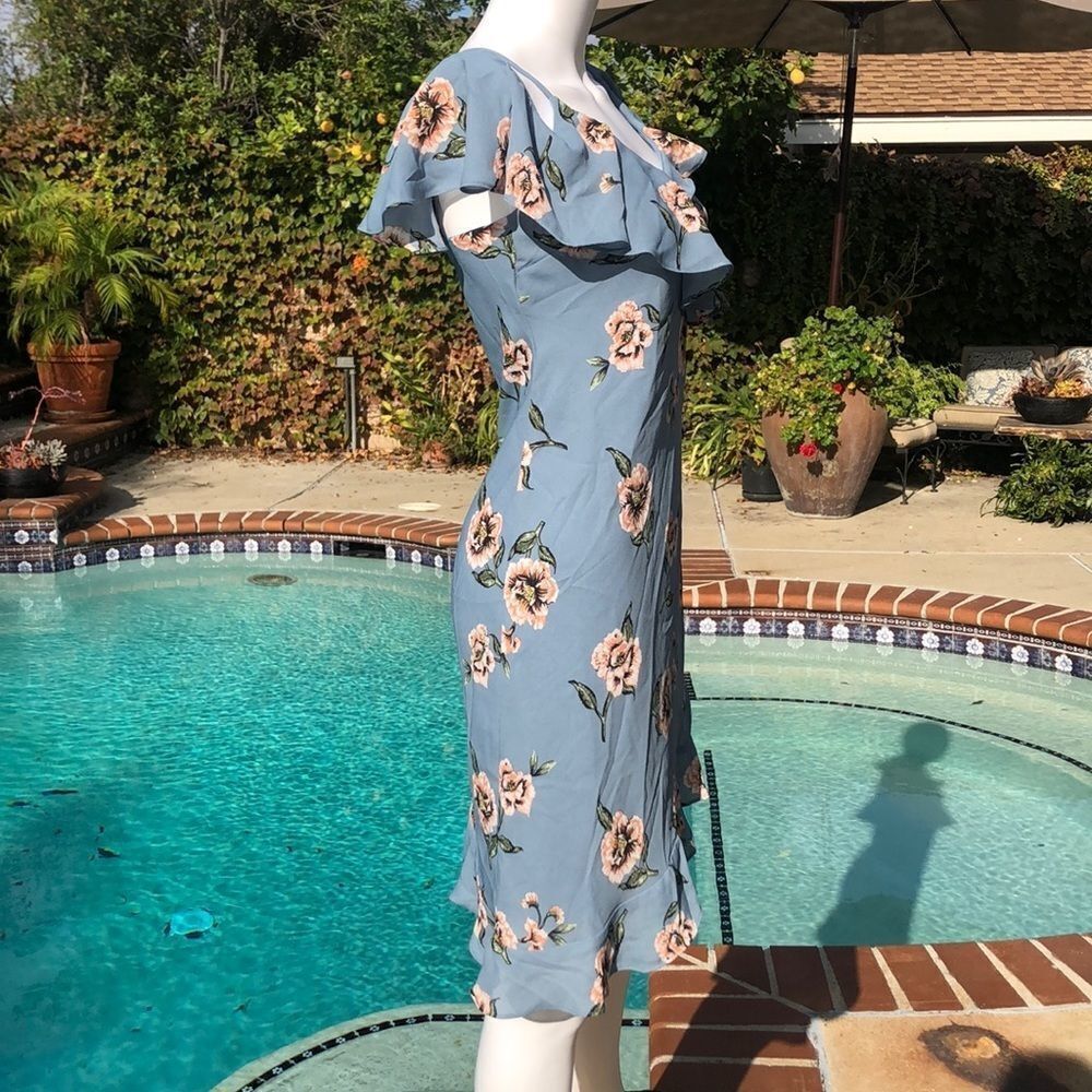 Mimi Chica Asymmetrical Ruffle Dress Size XS - Picture 5 of 12